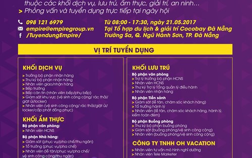 Ngày hội tuyển dụng Tập đoàn Empire